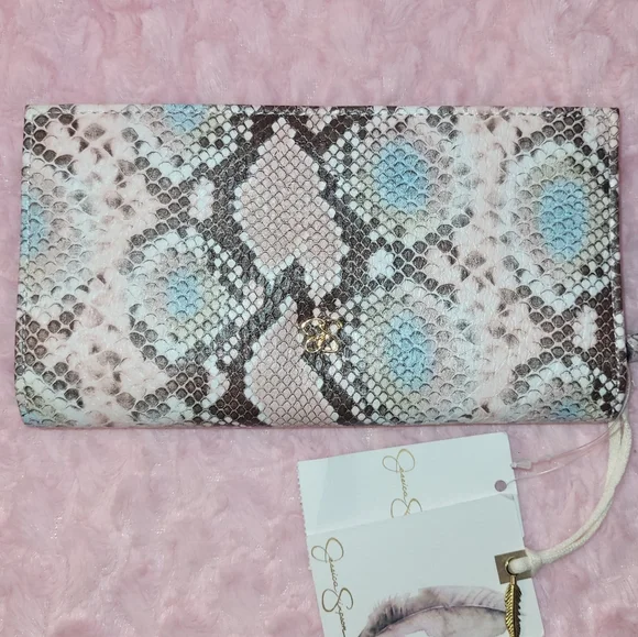 Hard To Find! Jessica Simpson large bifold/zip-around wallet. - Picture 8 of 16